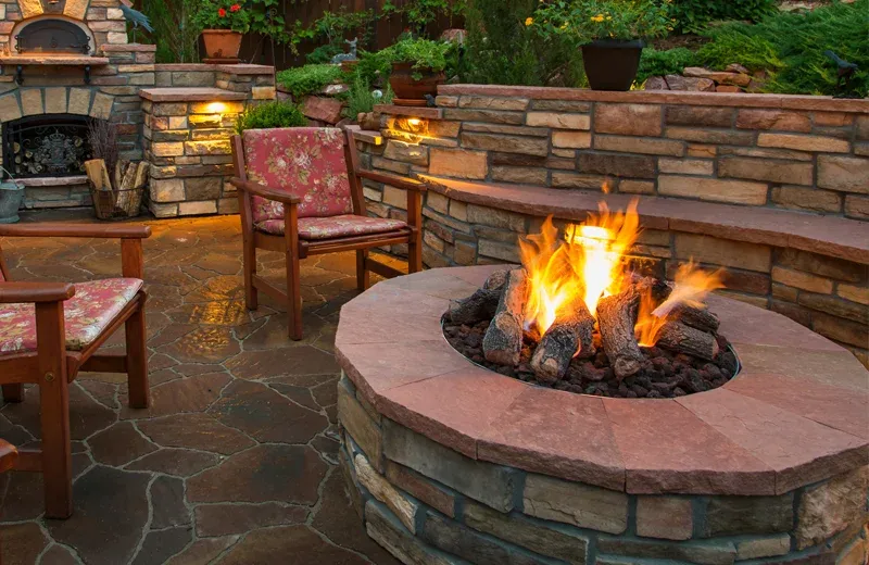 fireplace outdoors